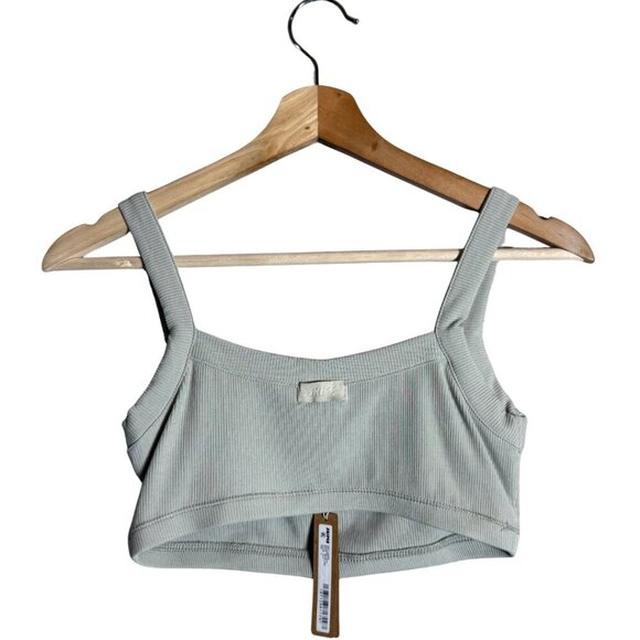 Skims Soft Lounge Scoop Bralette Womens Small Talc Ribbed Comfortable Loungewear - Picture 2 of 7